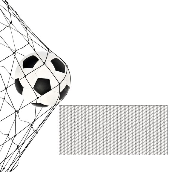 Soccer Field Perimeter Fence Net, Portable Sports Training Barrier Netting, Replacement Soccer Net for Practice, Black, Size Medium