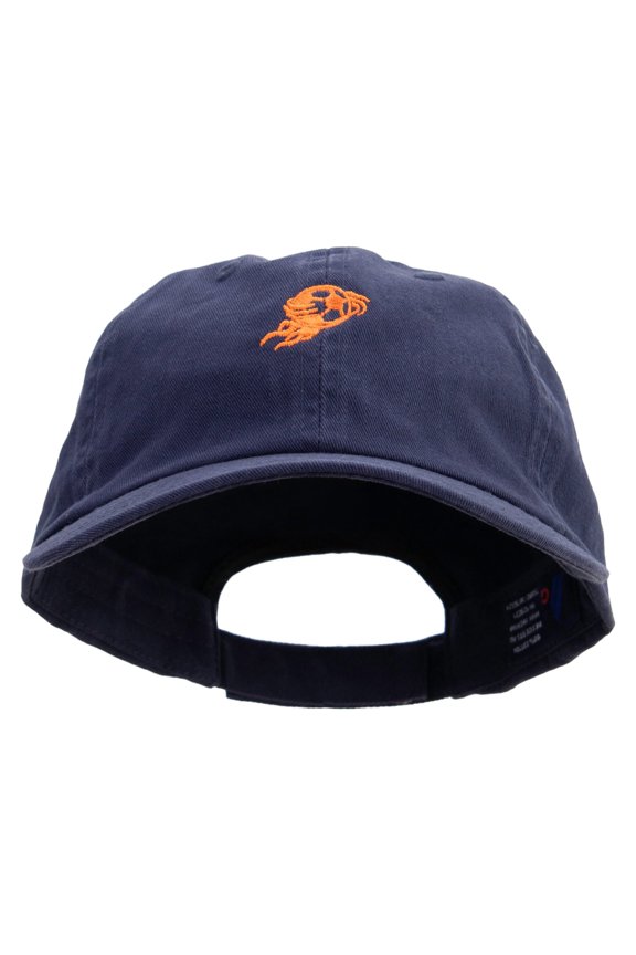 Soccer Flamethrower Embroidered Low Profile Dyed Cotton Twill Cap - Navy OSFM