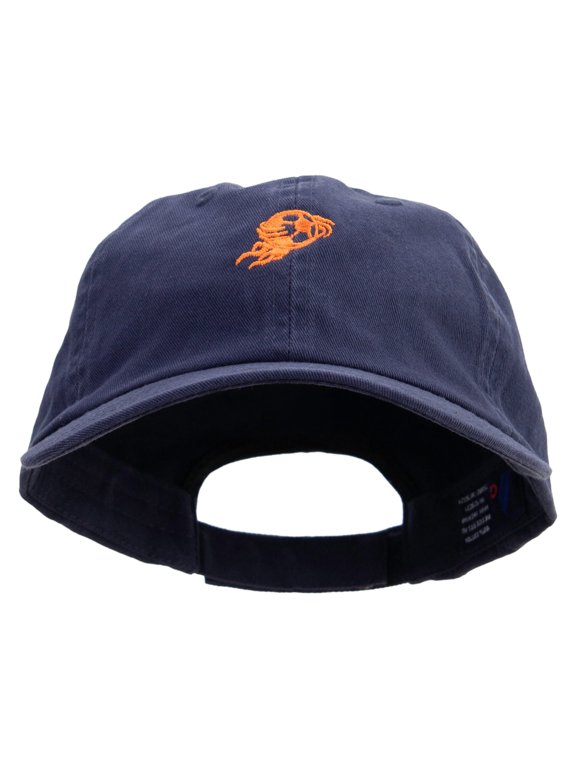 Soccer Flamethrower Embroidered Low Profile Dyed Cotton Twill Cap - Navy OSFM
