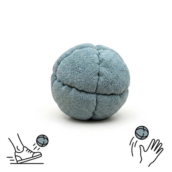 Soccer Footbags Assorted Color Foot Bag Football Sandbags Adults, Colorblock Soft Juggling Balls for Beginners, Outdoor Party Games