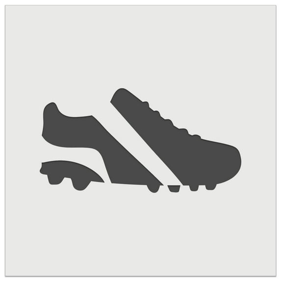 Soccer Football Cleats Sports Shoes DIY Cookie Wall Craft Stencil - 3.5 Inch
