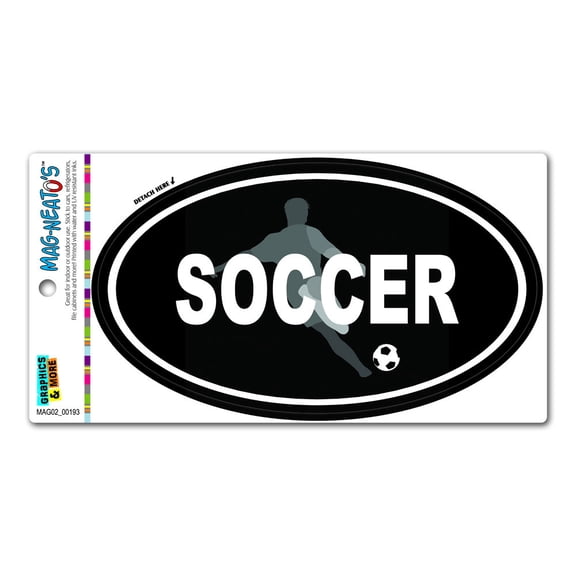 Soccer - Football Euro Oval MAG-NEATO'S(TM) Car/Refrigerator Magnet