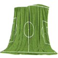 thumbnail image 1 of Soccer Football Game Competition In Gymnasium Bedspread Blanket High Density Super Soft Flannel Blankets Sofa Bed Car Portable, 1 of 4