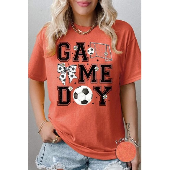 Soccer Game Day Graphic Heavy Cotton Tee