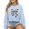 thumbnail image 1 of Soccer Game Day Sweatshirt Funny Women Cute Funday Casual Long Sleeve Sport Graphic Shirts Pullover Tops, 1 of 4