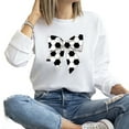 thumbnail image 1 of Soccer Game Day Sweatshirt Funny Women Cute Funday Casual Long Sleeve Sport Graphic Shirts Pullover Tops, 1 of 4