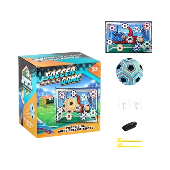Soccer Game Practice Set Toy with 39.4in Goal and 1 Ball, Precision Shooting Training Tool, Outdoor Sports Activity Equipment for Skill Development, A