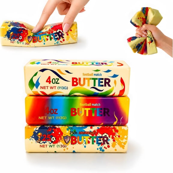 Soccer Games Cup Butter Squishy 3 Pack for Teens Adults, Soccer Match Themed Slow Rising Squishy Squeeze Toys, Cute Fidget Toys for Desk Breaks Office School Travel, Party Favors Gifts