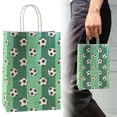 thumbnail image 1 of Soccer Gift Bag with Handle, Paper Treat Bag Soccer Print Goodie Bag, Paper Gift Bags Soccer Goodie Bag Treat Candy Bag for Adults Soccer Party Supplies, 1 Pcs, 1 of 5