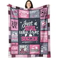 thumbnail image 1 of Soccer Gifts for Girls, Soccer Blanket for Girls, Soccer Gifts for Teen Girls, Gifts for Soccer Lovers, Gifts for Soccer Players Girls, Soccer Stuff for Girls, Soccer Team Gifts for Girls 60"x50", 1 of 6
