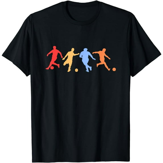 Soccer Gifts - Retro Vintage Colors Soccer Players T-Shirt