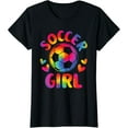 thumbnail image 1 of Soccer Girl Cute Colorful Soccer Lover Women Girls Kids T-Shirt, 1 of 3