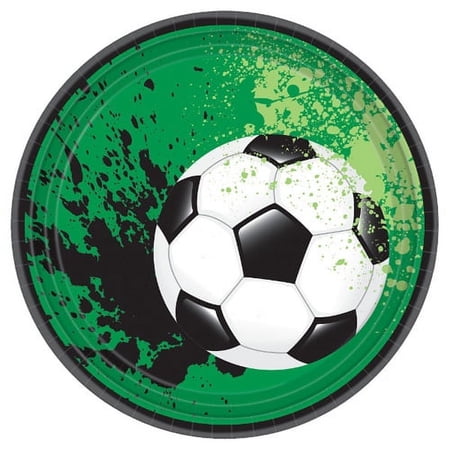 Soccer 'Goal Getter' Small Paper Plates (18ct)