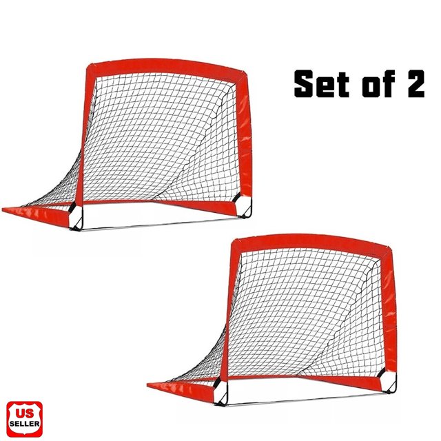 Soccer Goal Kids Soccer Net Set Carry Bag for Games and Training