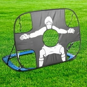 Soccer Goal Portable Foldable Soccer Target Post Nets Soccer Training Net for Toddler Backyard Indoor Outdoor Games Training for Kids Age 4-13 Years, Football Shooting Net Goal Post