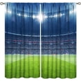 thumbnail image 1 of Soccer Goal Post Curtains for Boy Home Decor, Football Sports Stadium Blackout Rod Pocket Thermal Insulated Drapes Darkening Window Curtain for Bedroom Living Room 42x63 Inch, 1 of 4