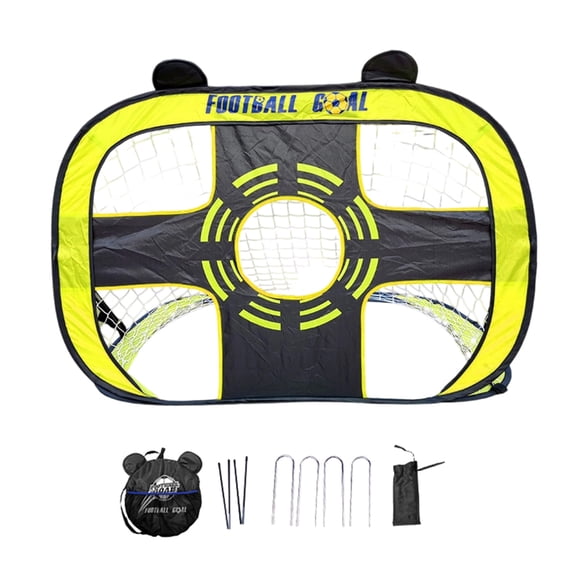 Soccer Goal with Quick Assembly, Polyester Net & Steel Frame for Indoor/Outdoor Skill Drills
