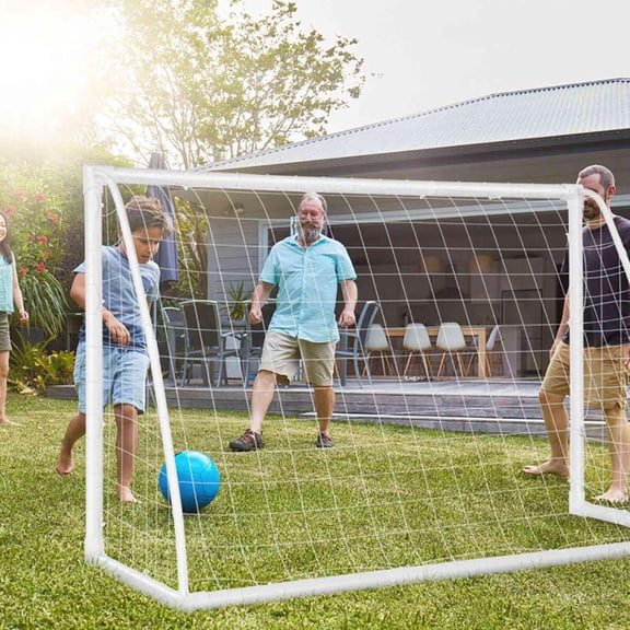 Soccer Goal with Strong UPVC Frame and High Strength Netting