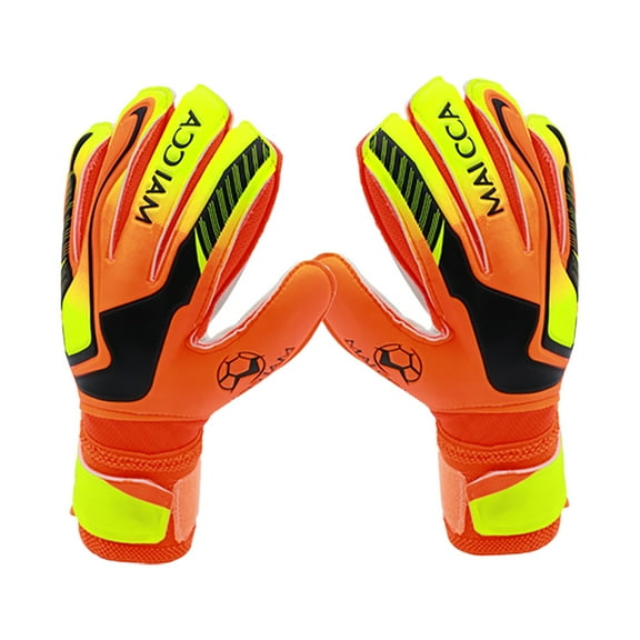 Soccer Goalkeeper Gloves, Furenl Soccer Gloves – Goalkeeper Gloves with Strong Grip and Finger Protection, Orange3