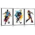 thumbnail image 1 of Soccer Graffiti Canvas Wall Art Baseball Lce Hockey Pictures Wall Decor Physical Education Player Posters Prints Paintings for Teenagers Children'S Room Sports Enthusiasts （Only canvas）, 1 of 6
