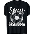 thumbnail image 1 of Soccer Grandma Graphic T-Shirt Retro Sports Fan Women's Short Sleeve Tee Cute Athletic Apparel Gift for Grandmother, 1 of 6