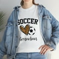 thumbnail image 1 of Soccer Grandma Leopard Heart Funny T-Shirt, 1 of 2