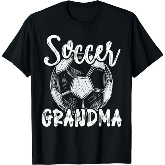 Soccer Grandma Women Family Matching Team Player Soccer Ball T-Shirt