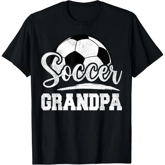 Soccer Grandpa Soccer Player Game Day Father's Day T-Shirt Gift for Dad, Mom, Da