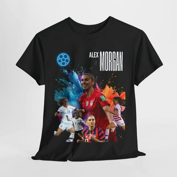 Soccer Graphic Tee, Alex Morgan T-Shirt, Sports Fan Gift, Soccer Mom Shirt, Athlete Apparel, Soccer Player Tee