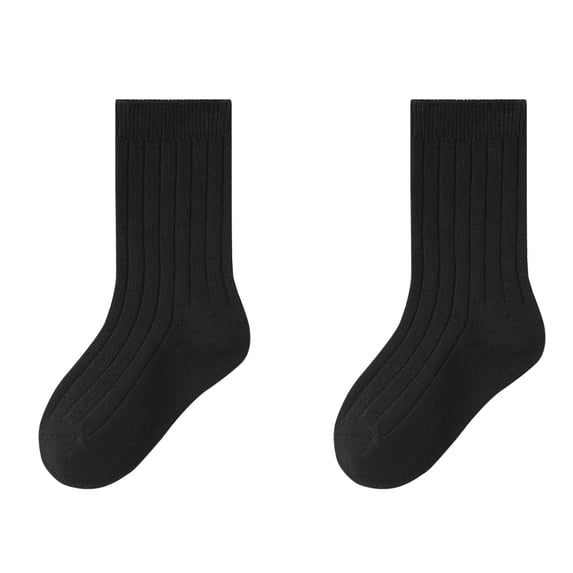 Soccer Grip Socks Boy Children Socks Are Versatile for Boys and with a Mid Length Solid Color Sock Boys Work Socks Black L