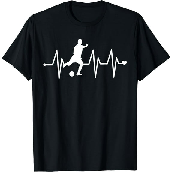 Soccer Heartbeat Shirt - Funny Soccer T Shirt mens t shirt,black,women,funny,misfits,men,journey,t-shirt
