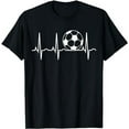 thumbnail image 1 of Soccer Heartbeat T-Shirt - Soccer Ball Heartbeat Tee, 1 of 5