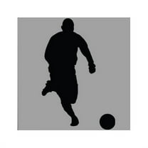 Soccer I Silhouette Wall Decal Cutout
