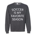 thumbnail image 1 of Soccer Is My Favorite Season Unisex Crewneck Sweatshirt-Dark Heather-4xl, 1 of 4