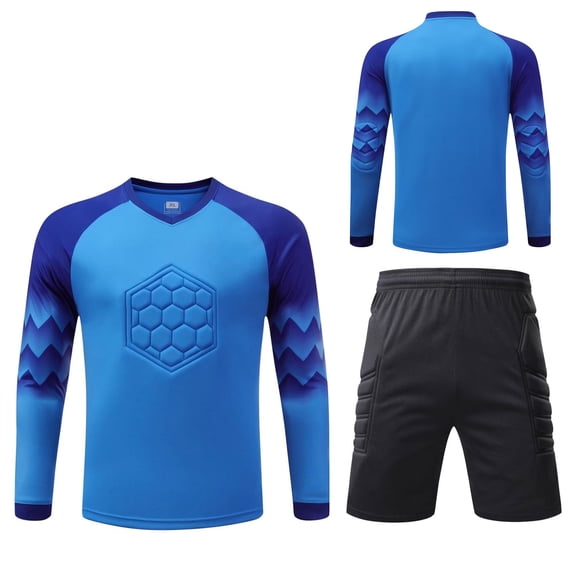 Soccer Jersey Adult Men Goalkeeper Jersey Soccer Jerseys for kids, Adults Men's Goalie Jersey Set