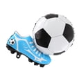thumbnail image 1 of Soccer Jersey Balloons Self-sealing Reusable Aluminum Foil Red White Plaid 50pcs Soccer Party Decorations Birthday Sports Theme Party Supplies, 1 of 2