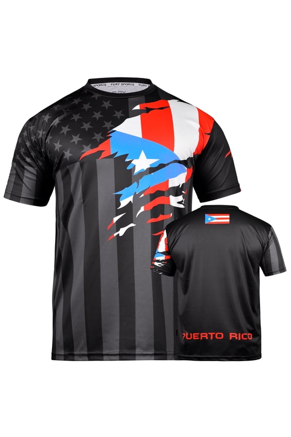 Soccer Jersey for Mexico, Colombia, Cuba, Peru, Guatemala, Brazil, Honduras, El Salvador, Venezuela, Jamaica, Haiti (US, Alpha, X-Large, Regular, Regular, Puerto Rico)