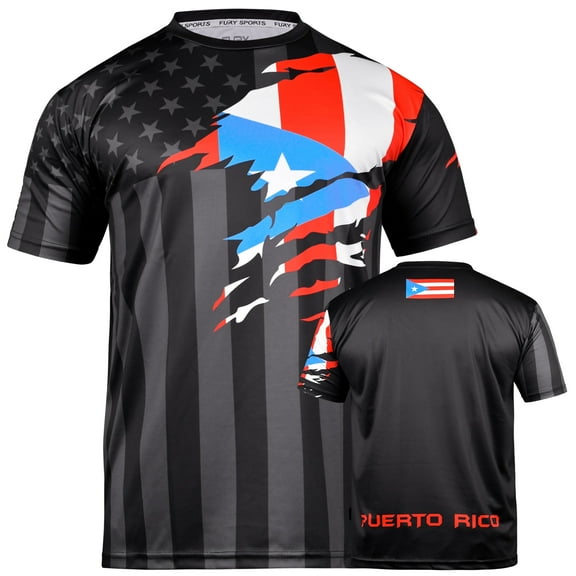 Soccer Jersey for Mexico, Colombia, Cuba, Peru, Guatemala, Brazil, Honduras, El Salvador, Venezuela, Jamaica, Haiti (US, Alpha, X-Large, Regular, Regular, Puerto Rico)