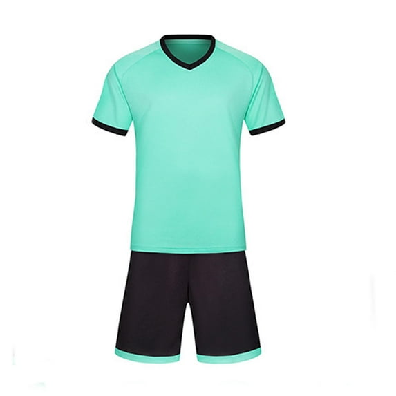 Soccer Jerseys for Boys Casual Fashion Breathable Comfy Football Shorts Lightweight Soft Training Athletic Uniforms Sets 4-13 Years