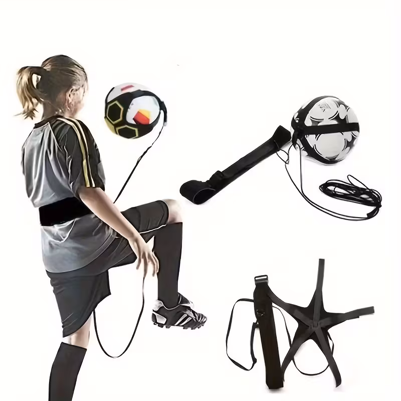 Soccer Juggling Band & Volleyball Rebound Trainer, Ball Control Practice Equipment, Bouncing Ball Training Band for Skill Development