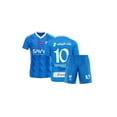 Soccer Kids Jersey Shorts Neymar New 10 Youth Size Soccer Jersey for Boys Girls Uniform Hilal