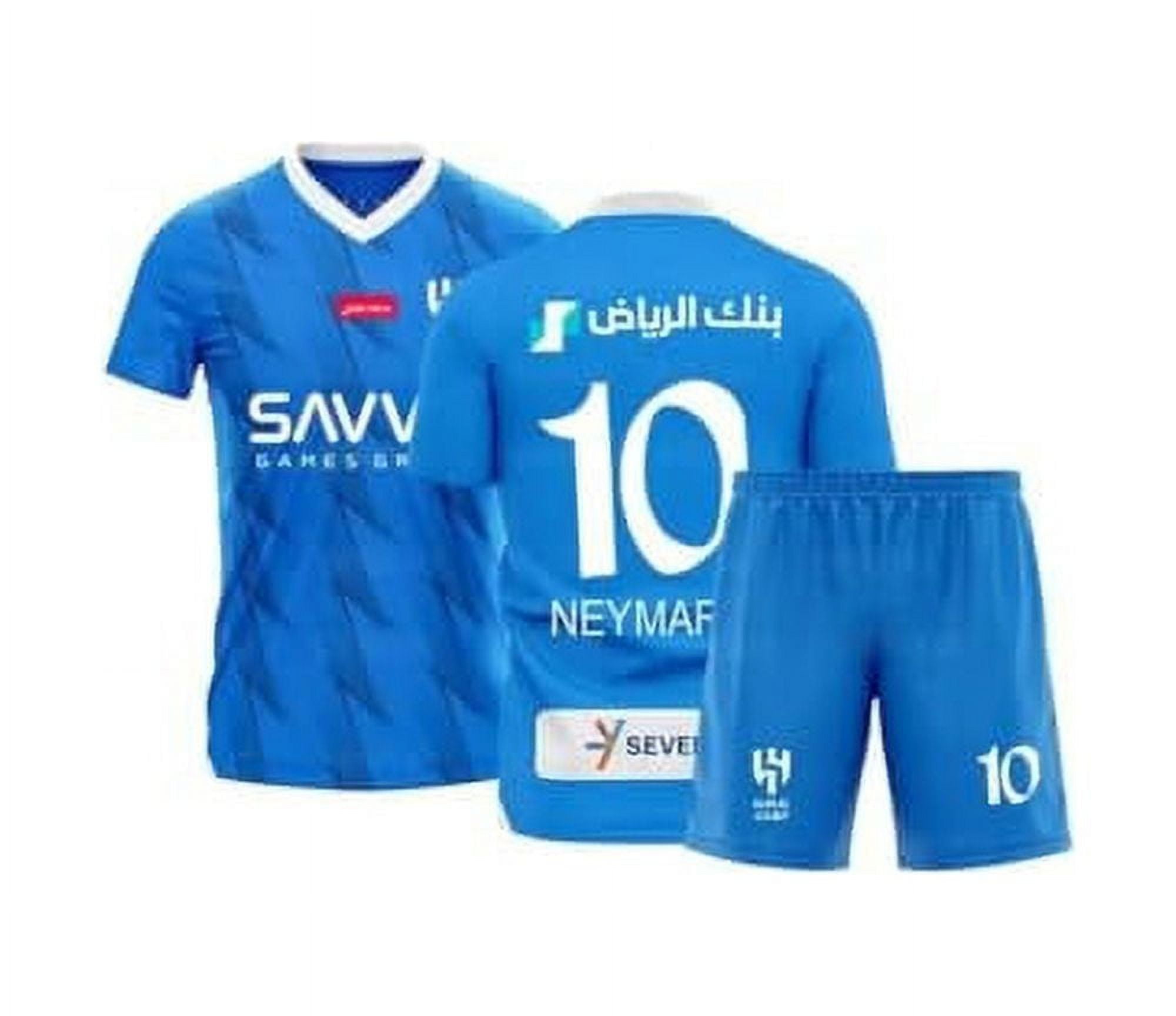 Soccer Kids Jersey Shorts Neymar New #10 Youth Size Soccer Jersey for