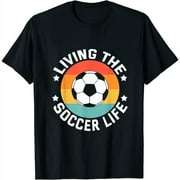 Soccer Life Player Fan Theme Quote Womens T-Shirt Black S