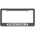 thumbnail image 1 of Soccer Love with Hearts License Plate Tag Frame, Multiple Colors, 1 of 1