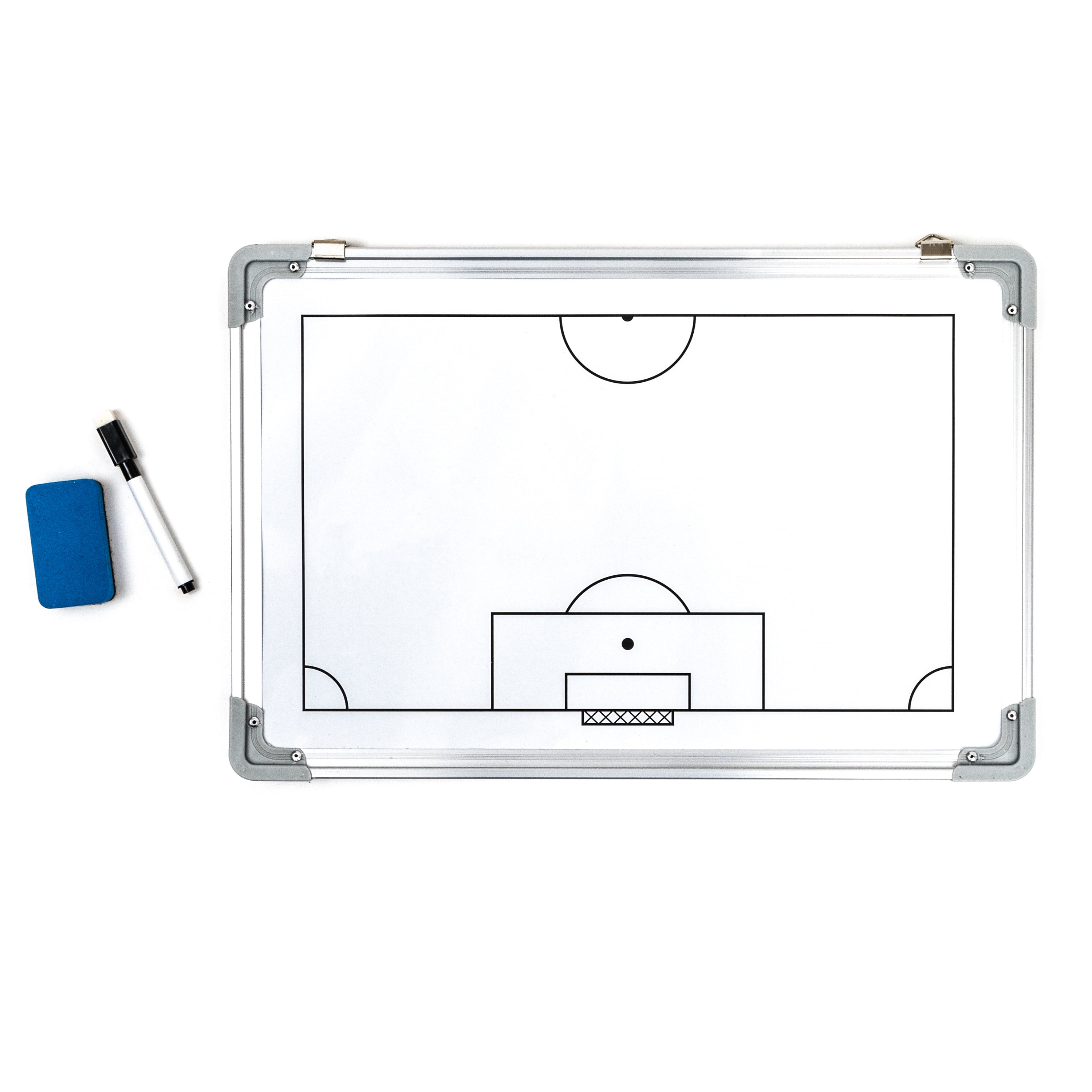 Soccer Magnetic Coaching Board Whiteboard Clipboard by Trademark