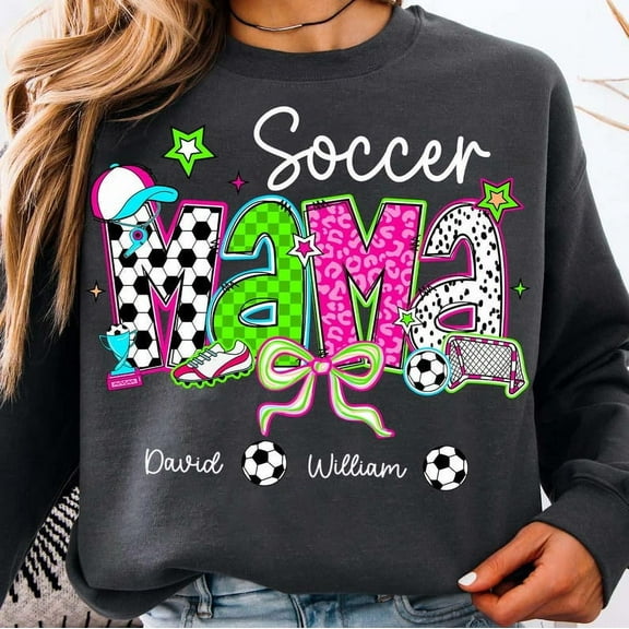 Soccer Mama Coquette Sweatshirt, Soccer Brushstroke Shirt, Soccer Lightning Bolt Sweatshirt, Leopard Soccer Shirt, Checkered Soccer Sweatshirt, Soccer Game Day Shirt