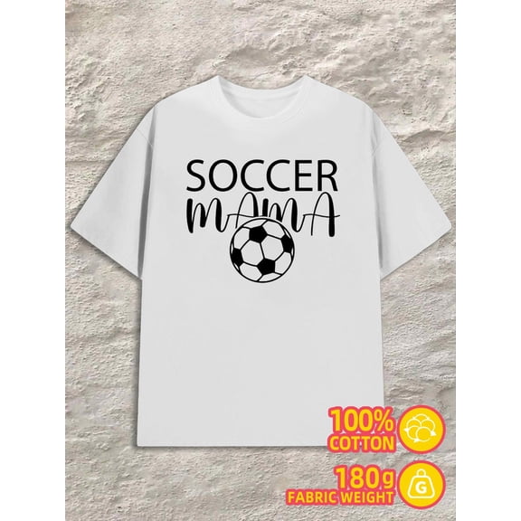 Soccer Mama Tee men 180G 100% Cotton white Basic Unisex Shirt Graphic Tee tshirts Retro Unisex Shirt Crewneck tshirts Fashion Unisex Shirt Printed tshirts