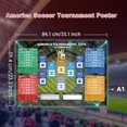 Soccer Match Wall Chart Poster for COPA America 2024, A1 Size Schedule