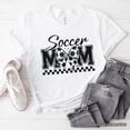 thumbnail image 1 of Soccer Mom Coquette Bow Retro T-Shirt, Stylish Game Day White Tee for Trendy and Proud Sports Mothers, 1 of 6