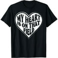 thumbnail image 1 of Soccer Mom Design My Heart Is On That Field T-Shirt, 1 of 3